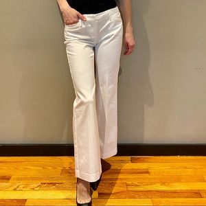 Women Suit Pants Straight White 0 XS Wide Flare